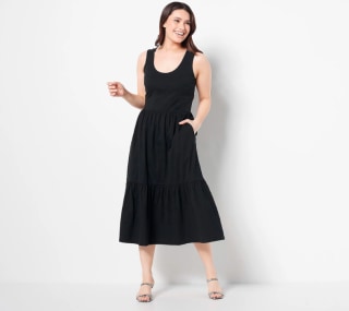 Regular Tiered Midi Dress