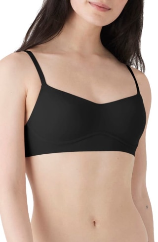 True & Co Lightly Lined Wireless Bra in Black at Nordstrom, Size X-Small