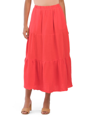 Gauze Maxi Skirt
