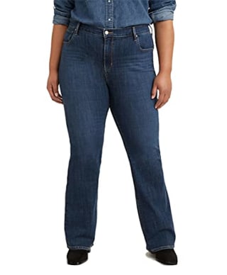 Levi's Women's 725 High Rise Bootcut Jeans, Lapis Dark Horse, 26 (US 2) M