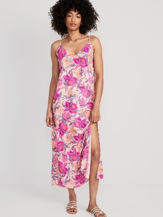 Tie-Back Maxi Slip Dress