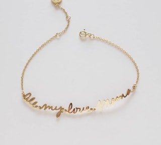 Actual Handwriting Bracelet