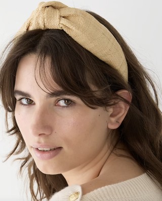 Knot Headband in Raffia