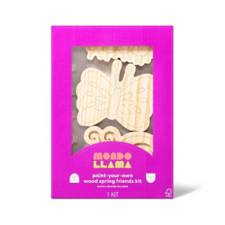 3pk Paint-Your-Own Spring Wood Friends Kit - Mondo Llama(TM)