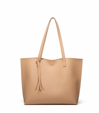 Dreubea Soft Faux Leather Tote Shoulder Bag