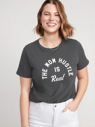 EveryWear Slub-Knit Graphic T-Shirt for Women