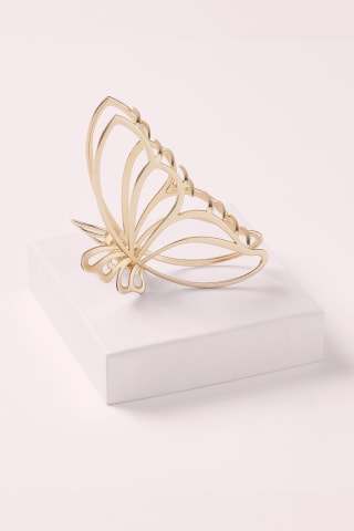Large Gold Butterfly Claw Clip