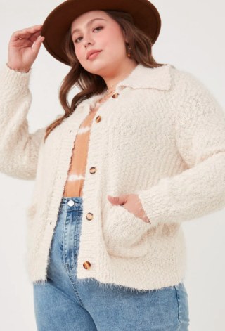Collared Sweater Cardigan
