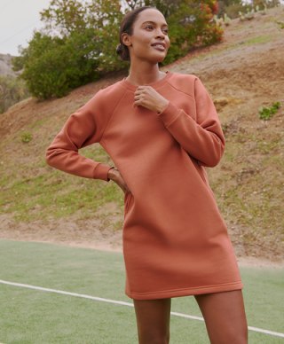 courtside sweatshirt dress