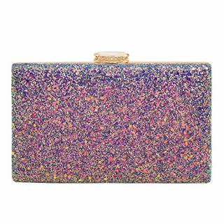 CARIEDO Women's Sparkling Clutch Purse Elegant Glitter Evening Bags Bling Evening Handbag for Dance Wedding Party Prom Bride