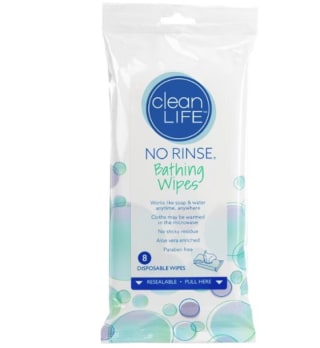 No Rinse Bathing Wipes