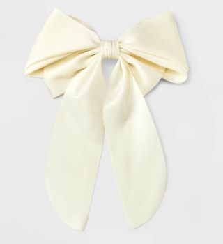 Satin Bow Hair Barrette