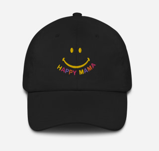 Happy Mama Embroidered Hat
