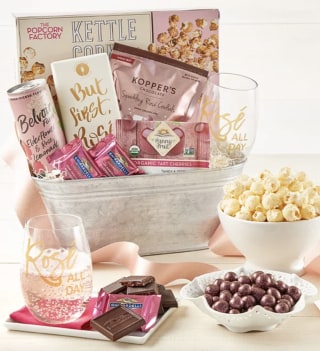 Girls Night In Rosé Gift Basket