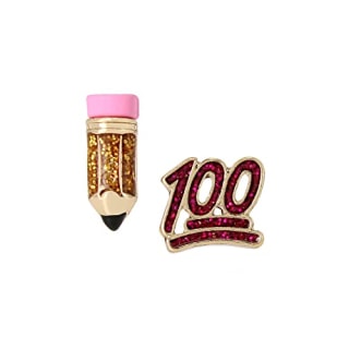 Pencil Mismatched Stud Earrings