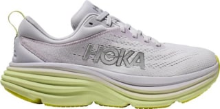 HOKA Women's Bondi 8 Shoes in White/White, Size 7