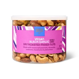Vegan Black Garlic Dry Roasted Mixed Nuts