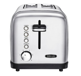 Bella - Classics 2-Slice Wide-Slot Toaster - Stainless Steel