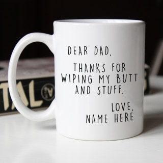 Personalized Fathers Day Gift From Daughter Custom Dad Mug From Son From Kids From Wife From Baby Girl Fathers Day Gag Gift Dad Mug 1209-01