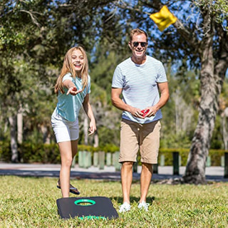 EastPoint Sports Go! Gater Corn Hole Outdoor Game - 24" x 18" Junior Size Portable Waterproof Bean Bag Toss Set - Includes 8 Cornhole Bean Bags