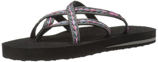 Teva Women's Olowahu Flip-Flop - 5 B(M) US - Felicitas Black