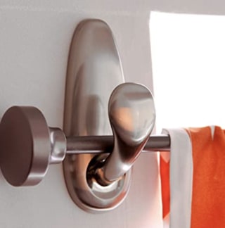 Large Brushed Nickel Metal Hook