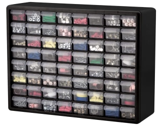 64-Drawer Plastic Parts Storage