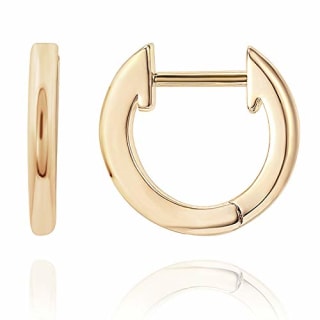 14K Gold Plated Huggie Studs