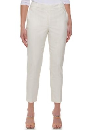 DKNY Women's Pinstripe Essex Twill Pants