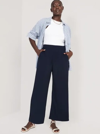 High-Waisted Playa Soft-Spun Wide-Leg Pants