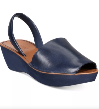 Fine Glass Wedge Sandals