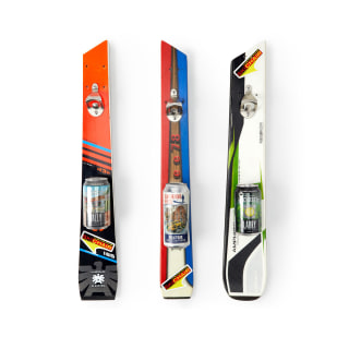 Wall Mount Ski Bottle Opener