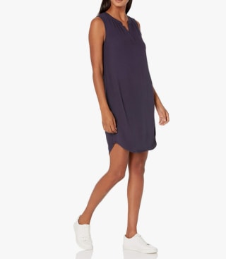 Sleeveless Woven Shift Dress