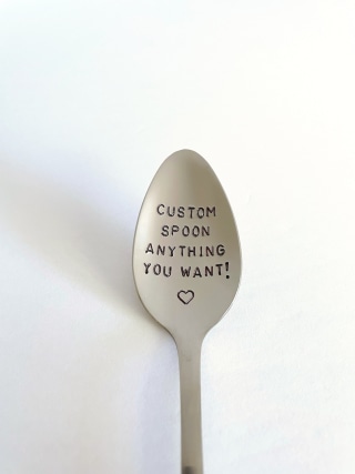 Custom Spoon With Anything You Want! Mother's Day Gift-Anniversary-Boyfriend Gift-Unique Gift That Lasts Forever-Can Be Used Daily