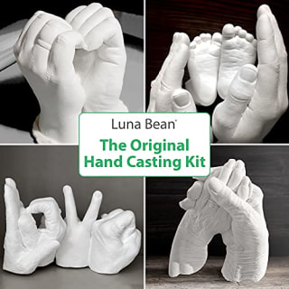 Luna Bean Keepsake Hands Casting Kit | DIY Plaster Statue Molding Kit | Hand Holding Craft for Couples, Adult &amp; Child, Wedding, Friends, Anniversary