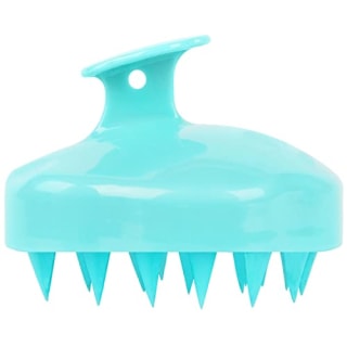 Shampoo Brush, Silicone Scalp Massager Hair Brush Head Massager Hair Growth Scrubber for Straight Curly Long Short Thick Thin Wet Dry Hair for Men Women Kids Pets, Light Blue