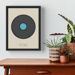 Dad's Playlist Custom Canvas