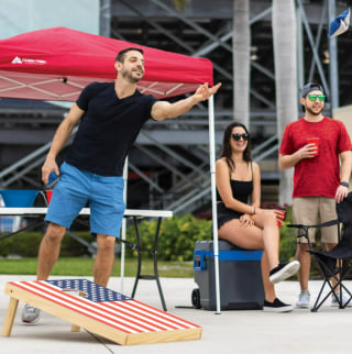 American Flag Cornhole Boards