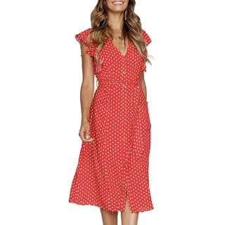 Summer Boho Sleeveless Swing Dress with Pockets