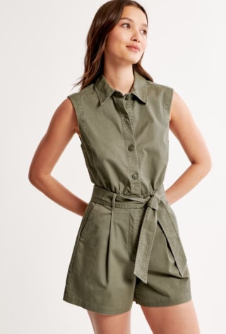 Belted Utility Romper