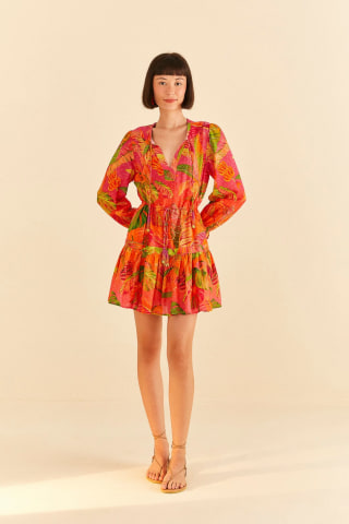 Ombr? Forest Cotton Minidress