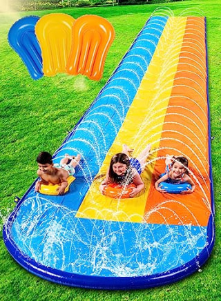 Sloosh 18ft Triple Water Slide