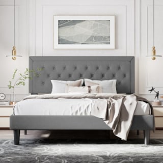 Mercury Row(R) Hegg Tufted Upholstered Platform Bed