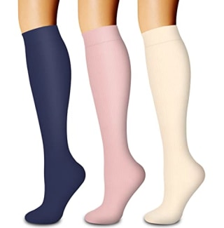 Laite Hebe 3 Pack Medical Compression Sock-Compression Sock for Women and Men-Best for Running,Nursing,Sports