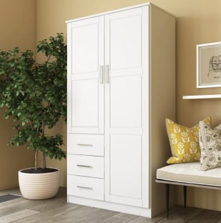 Solid Wood Metro Wardrobe Armoire