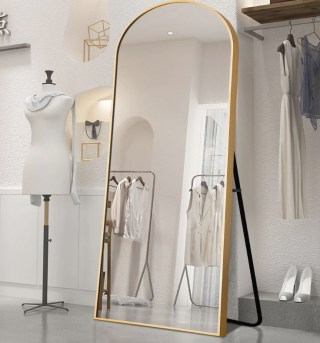 Arched Full Length Floor Wall Mirror