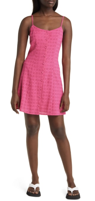 Eyelet Front Sundress