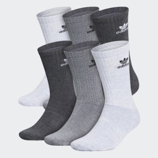 adidas Trefoil Crew Socks 6 Pairs Multicolor M