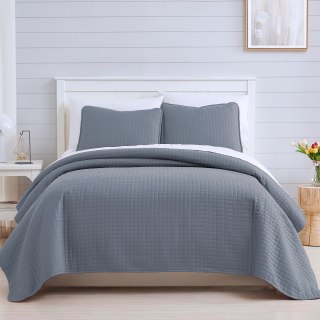 Oversized Solid 3-piece Quilt Set