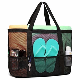 F-Color Mesh Beach Bag